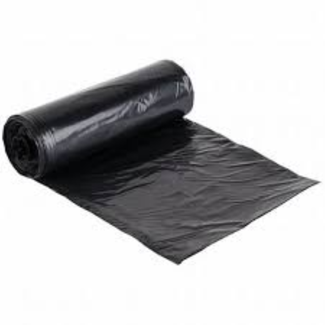 COMPOSTABLE BAGS BLACK W18''XL18'' 30MIC 30BAGS